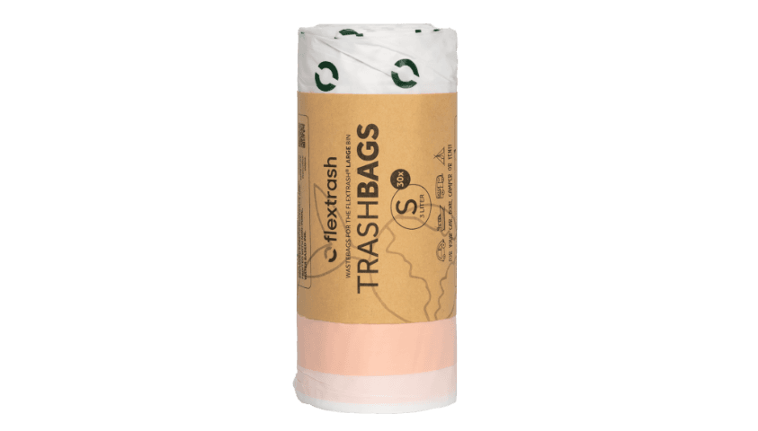 Flextrash Trashbags – Stevige Afvalzakken voor Keuken, Camping en Auto 3L 30 stuks
